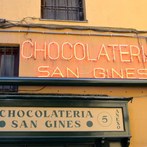 #Chocolateria San Grimes, #Churros #AfterOrangeCounty.com, #Madrid, #Spain