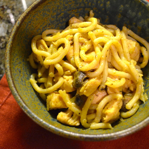 UDON NOODLES WITH CURRIED CHICKEN | Recipe By www.AfterOrangeCounty.com