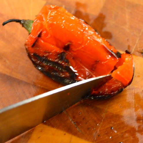 Grilled Mini Peppers Stuffed With Herbed Cheese | Recipe By www.AfterOrangeCounty.com
