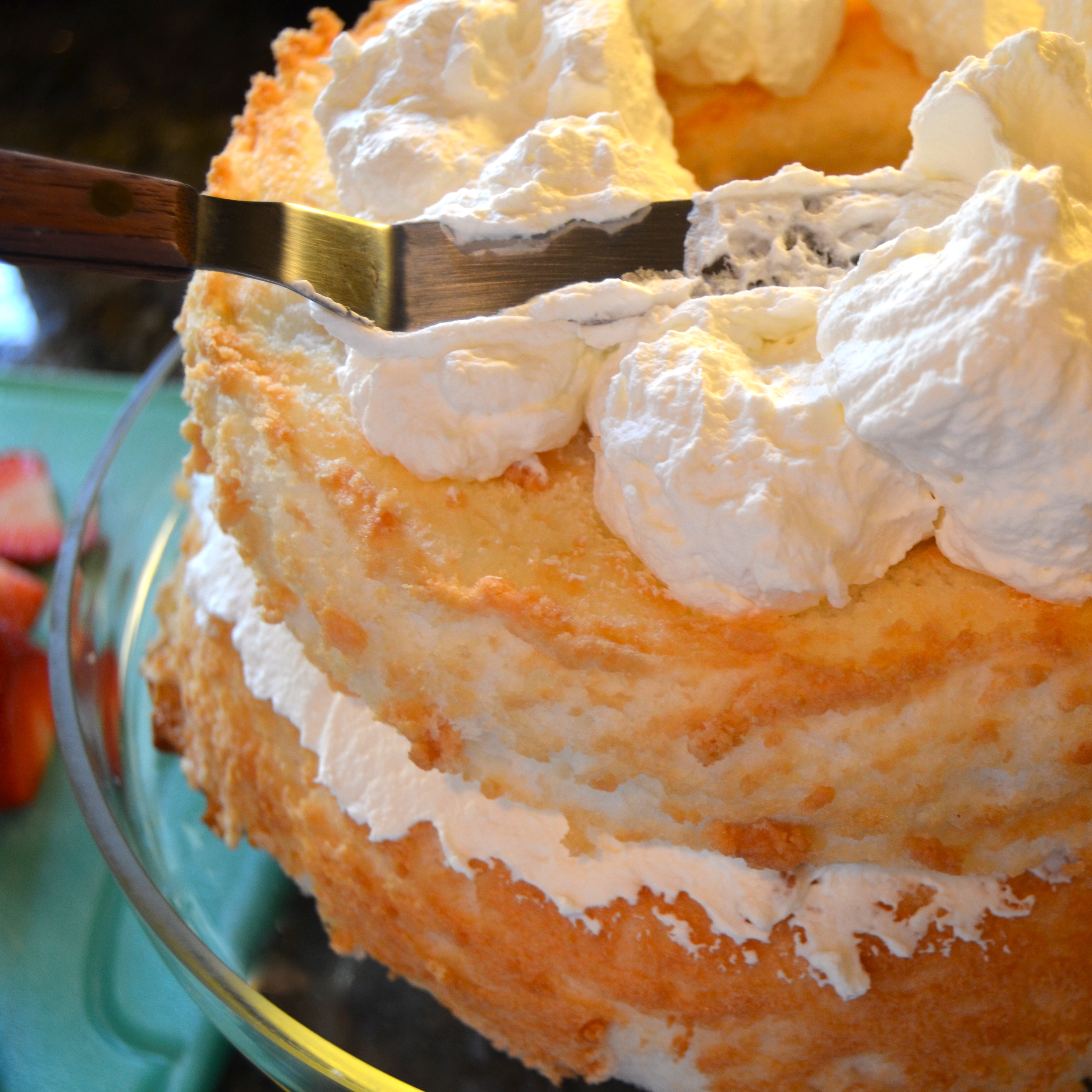 STRAWBERRY ANGEL FOOD CAKE FOR MY BABY'S BIRTHDAY After Orange County