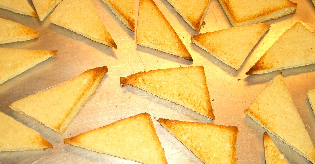 Toast Points for DeviledEgg Spread Recipe