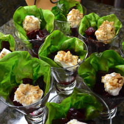 Roasted Beets with Goat Cheese in a Lemon Vinaigrette | www.AfterOrangeCounty.com 