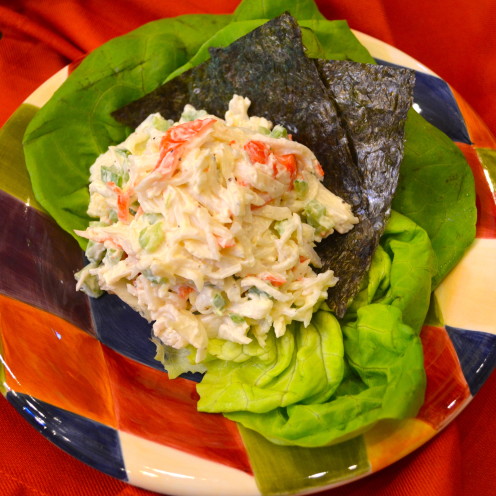 Crab Salad Recipe | A Lakeside Dinner of Sea Vegetables | www.AfterOrangeCounty.com