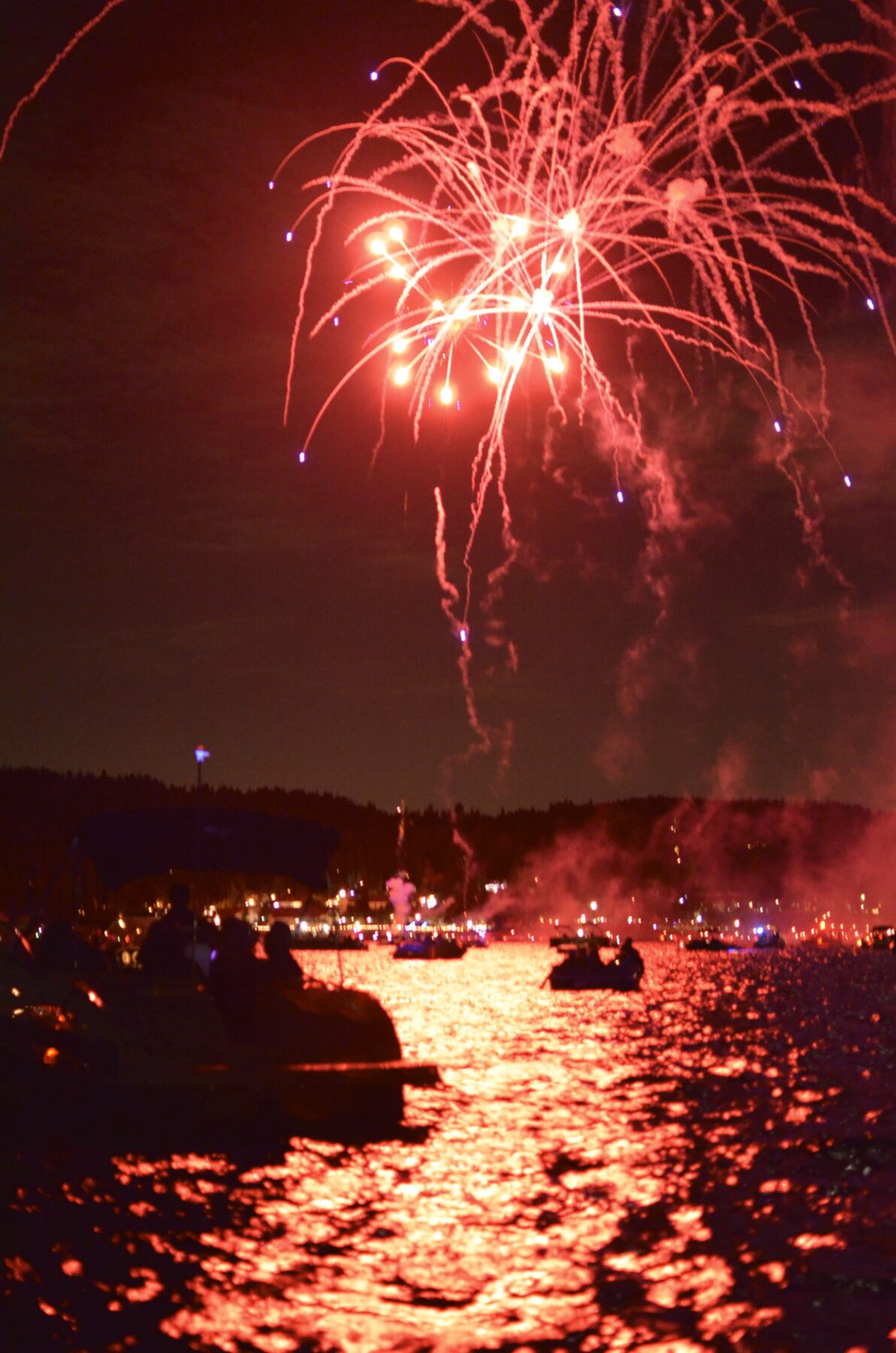 Fireworks over Lake Arrowhead