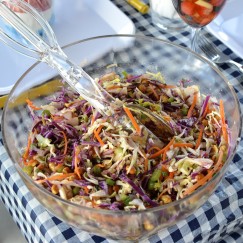 Wood Ranch BBQ Coleslaw with Peanuts | OUR 4TH OF JULY ON THE LAKE | www.AfterOrangeCounty.com