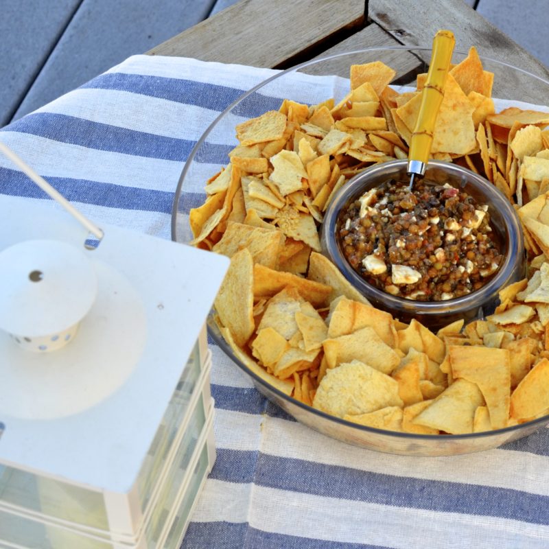 BRUSCHETTA, LENTIL & FETA CHEESE DIP RECIPE