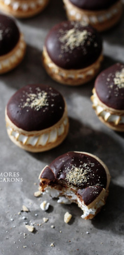 20 WAYS TO CELEBRATE NATIONAL S'MORES DAY | www.AfterOrangeCounty.com | S'mores Macarons | From Bakers Royale
