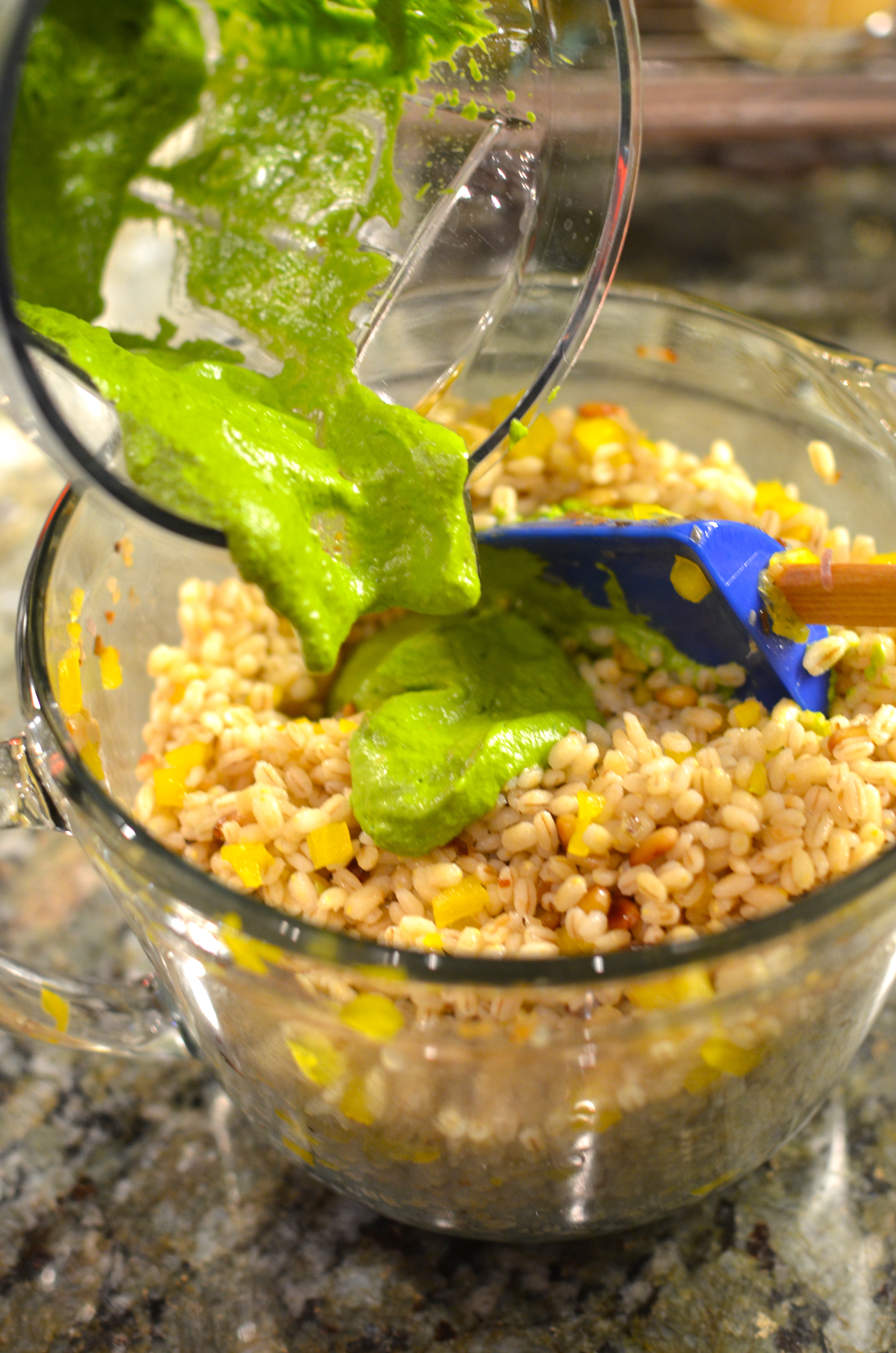 BARLEY WITH KALE PESTO