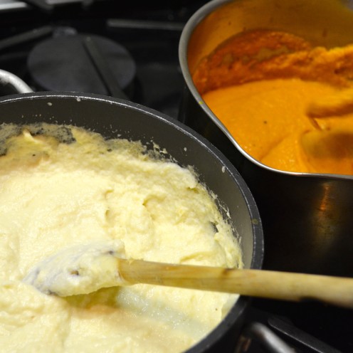 PARSNIP PUREE  and a ROASTED RED PEPPER & GARLIC PUREE |  GIRLS NIGHT WITH A GREAT PERSONAL CHEF | www.AfterOrangeCounty.com