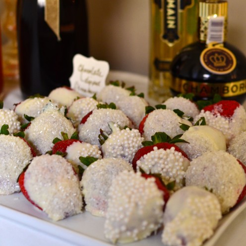 HOW TO HOST A BEAUTIFUL BRIDAL SHOWER | www.AfterOrangeCounty.com | #White #Chocolate Dipped #Strawberries