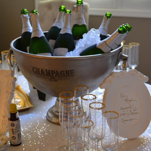 CHAMPAGNE COCKTAIL ANYONE? How to host a beautiful Bubbly Bar | www.AfterOrangeCounty.com