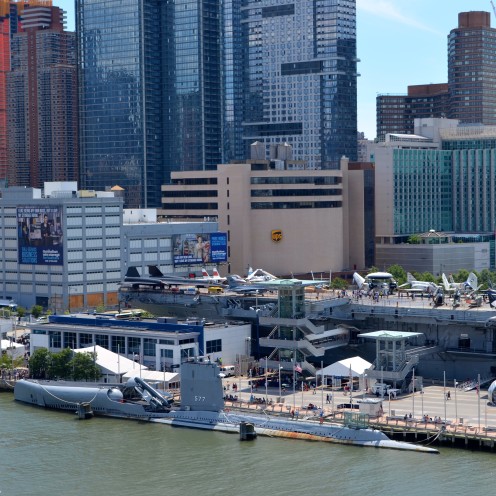SAILING OUT OF NEW YORK HARBOR | www.AfterOrangeCounty.com | #Intrepid Air, Sea & Space Museum #NCL #CruiseLine #TheHaven #NorwegianCruiseLines