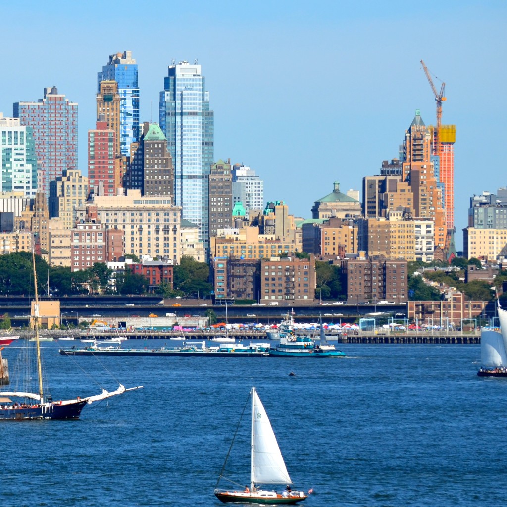 SAILING OUT OF NEW YORK HARBOR