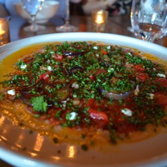 DINING AT DIRTY FRENCH |#Lamb Carpaccio #LudlowHotel | #NYC | www.AfterOrangeCounty.com