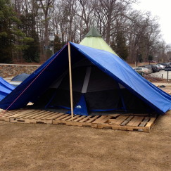 Tenting in K Ville at Duke University | www.AfterOrangeCounty.com