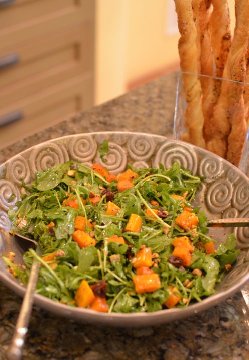 SUNDAYS WITH CELIA VOL 17 | Arugula Salad with Roasted Butternut Squash, Dates & Toasted Pistachios | www.AfterOrangeCounty.com