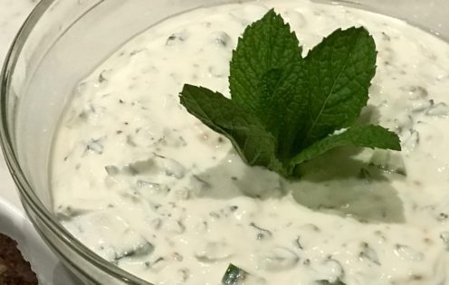 HOW TO HOST A NOWRUZ SPRING FEAST | Mint Yogurt Sauce | www.AfterOrangeCounty.com