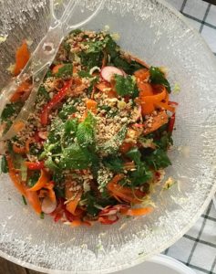 RECIPES FOR A DELICIOUS VIETNAMESE DINNER ON THE DOCK | Vietnamese Herb Salad | www.AfterOrangeCounty.com