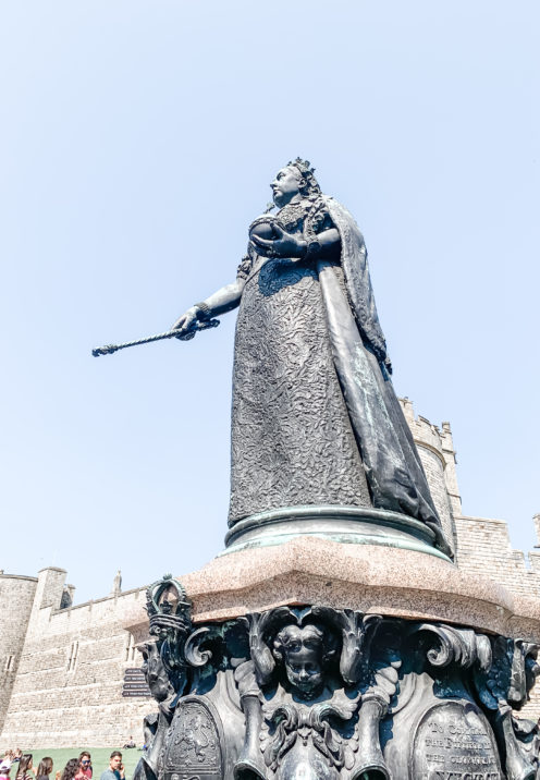 A VISIT TO ENCHANTING WINDSOR CASTLE | Statue of Queen Victoria | www.AfterOrangeCounty.com