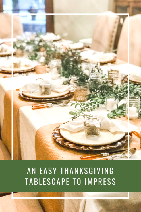 AN EASY THANKSGIVING TABLESCAPE TO IMPRESS | www.AfterOrangeCounty.com #Thanksgiving #Tablescape