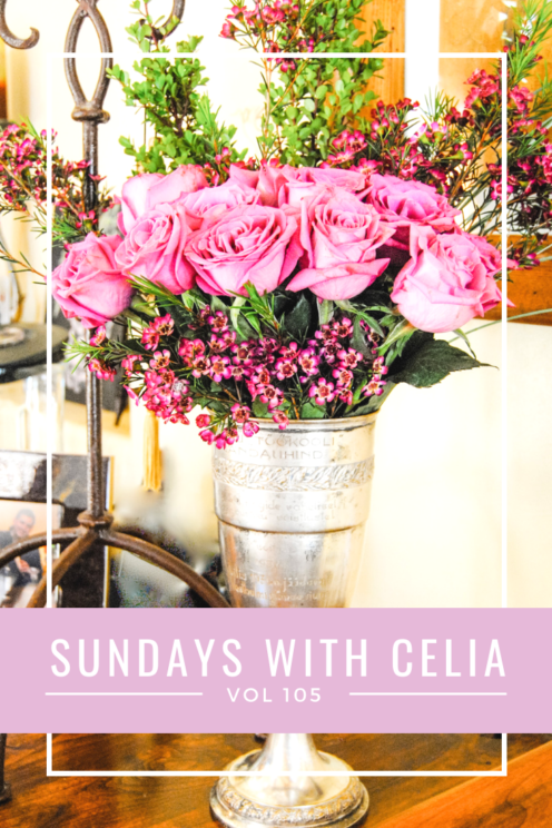 SUNDAYS WITH CELIA VOL 105 | Easter Flowers | www.AfterOrangeCounty.com #Easter #Flowers #AntiqueTrophyCup