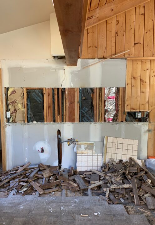 THE COTTAGE ON CATALINA KITCHEN REVEAL | Demolition | www.AfterOrangeCounty | #Kitchen #KitchenRenovation #BigBearLakeCottage #IKEAKitchen