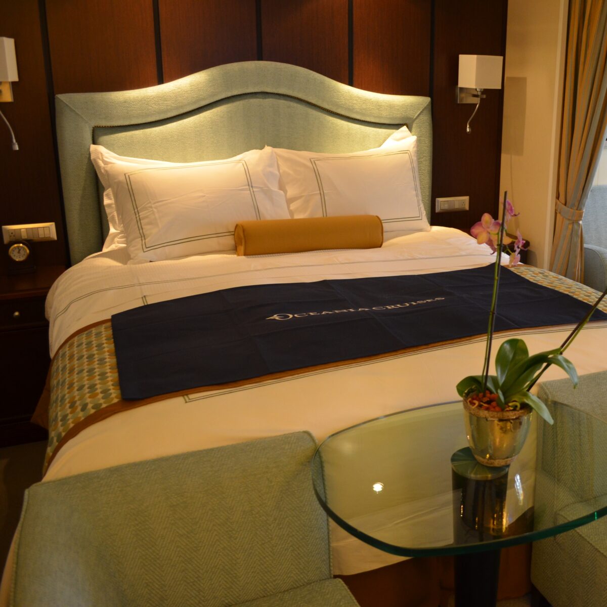View of PENTHOUSE SUITE VS CONCIERGE VERANDA ABOARD OCEANIA’S RIVIERA